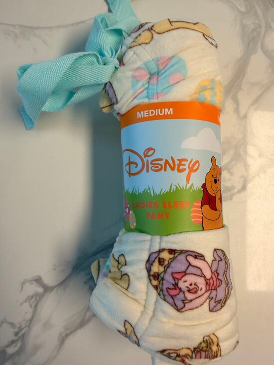 Disney Other - Disney Winnie the Pooh Women’s Sleep Pants Medium Easter Plush Pajama Pants NWT